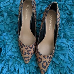 BCBG Leopard Heels